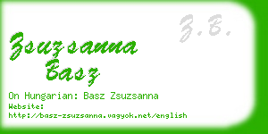 zsuzsanna basz business card